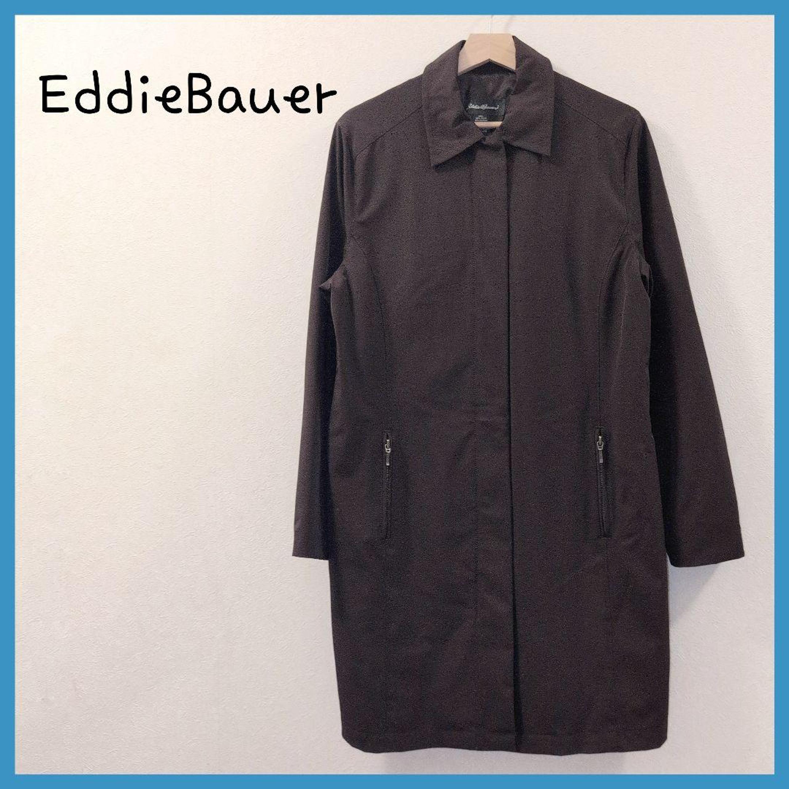 Eddie Bauer Coat, Spring, Brown, L, Men's, Long Length