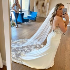 Cathedral length veil