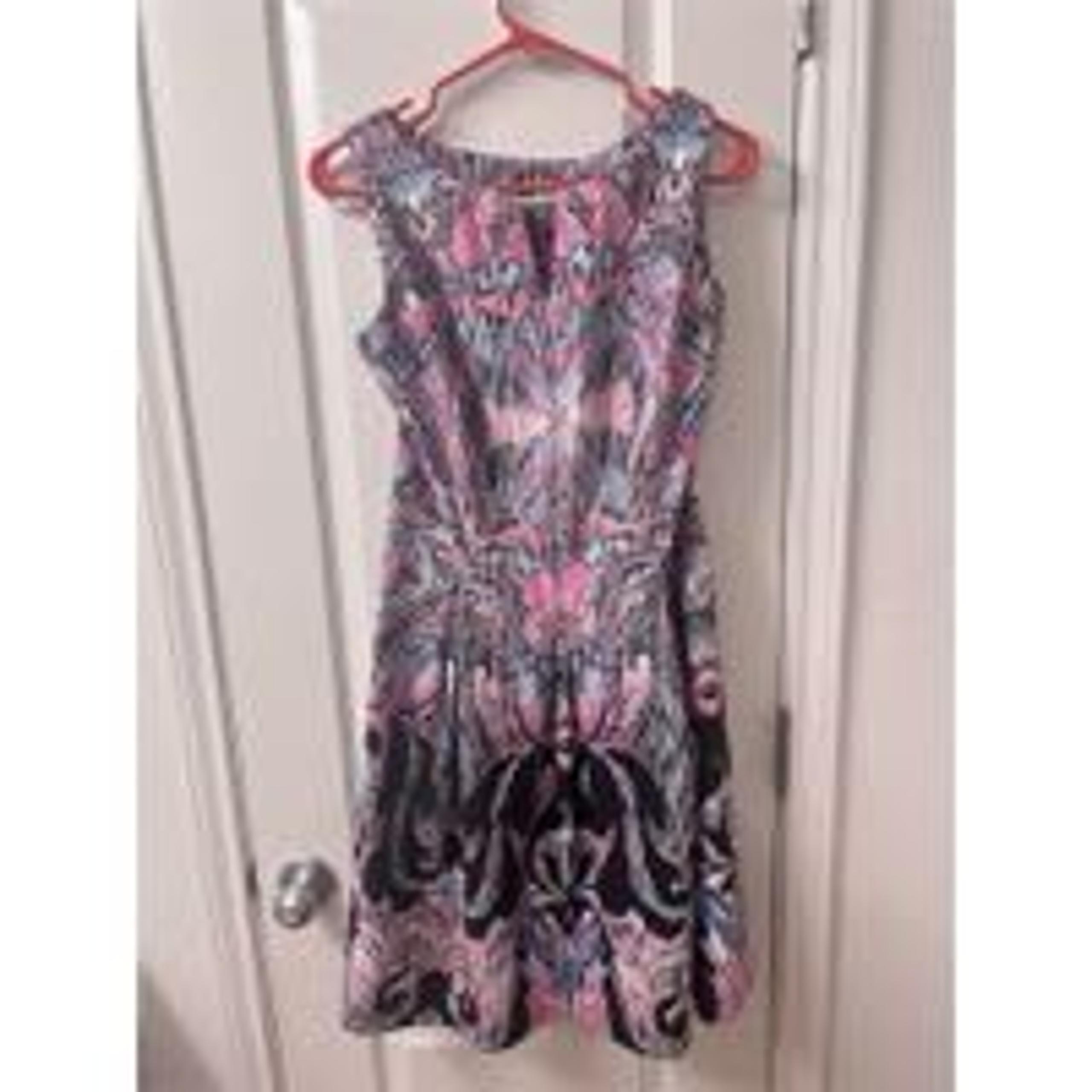 Roz & Ali Women's A-Line Knee Length Dress Multicolor Size 12