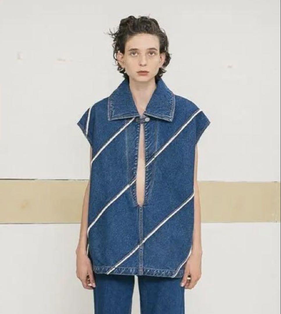Eco Bio Washed Denim Jumper Vest