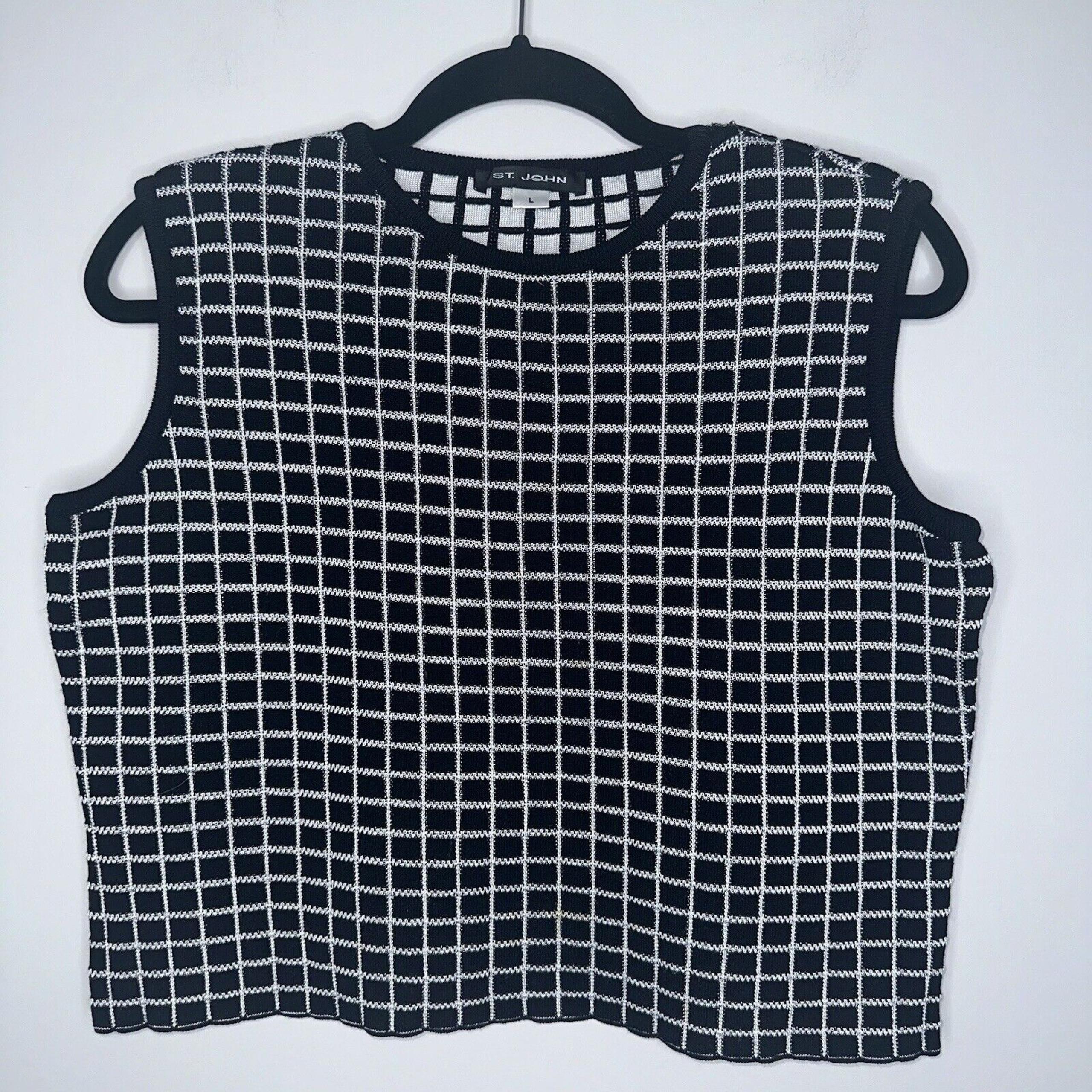 St. John Women’s Knit Sleeveless Top Size Large