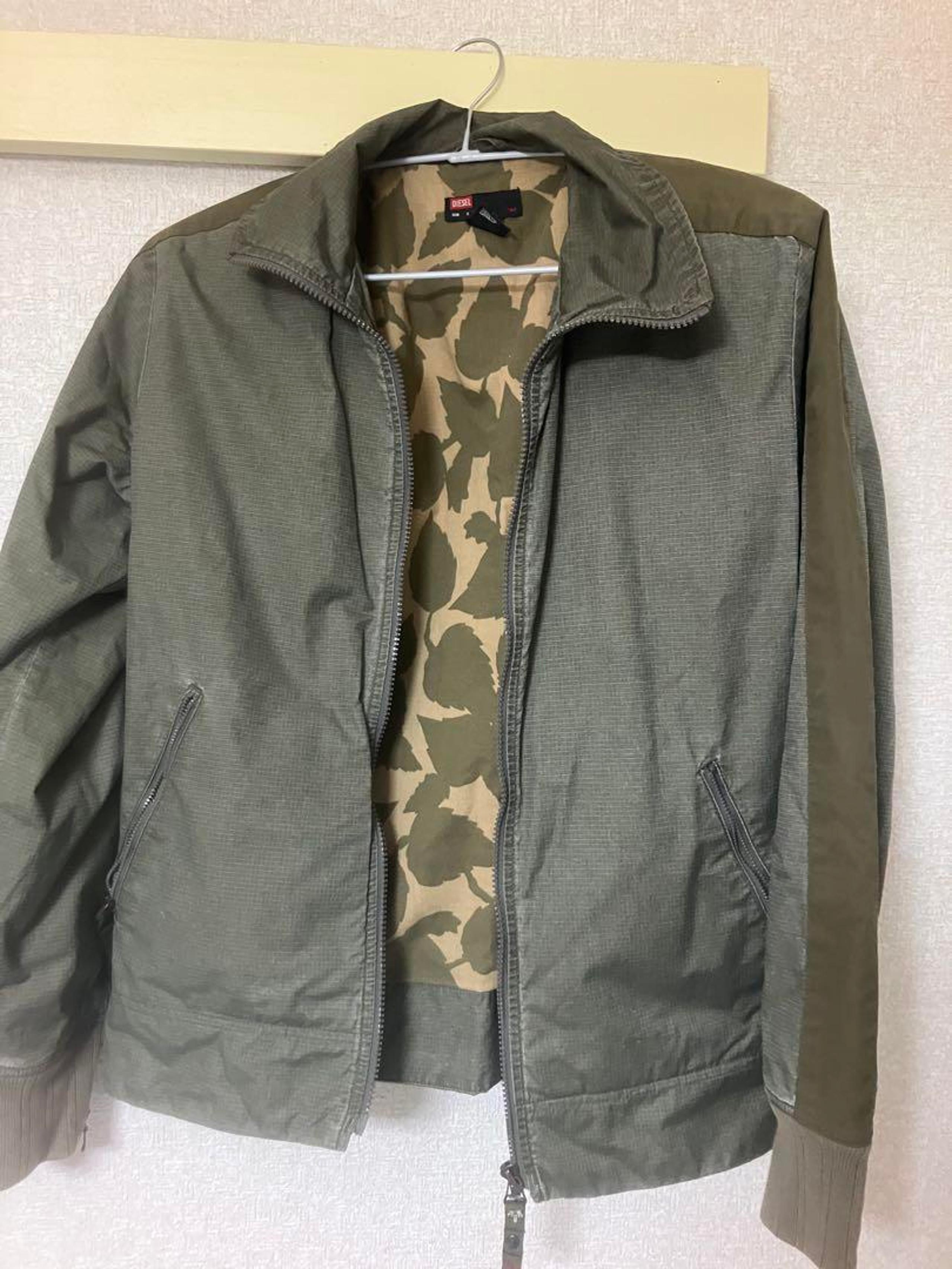 DIESEL Camouflage Lined Military Jacket