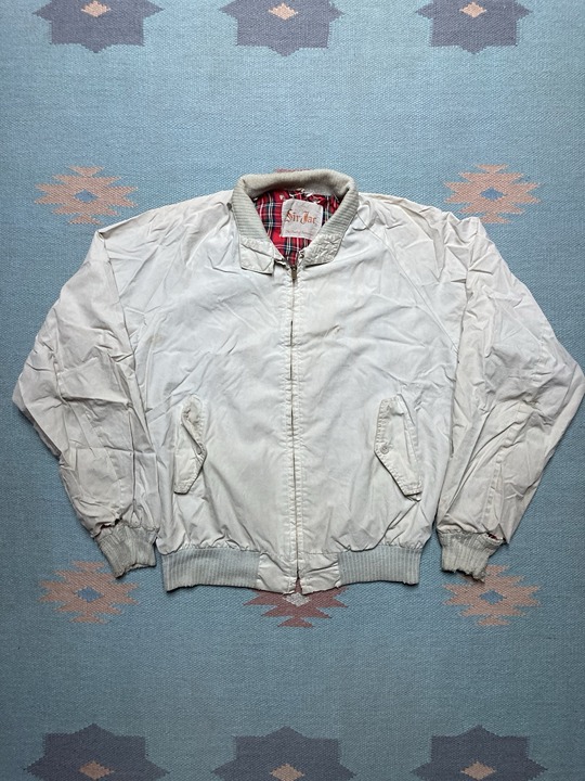 Vintage 50s Sir Jac work jacket lightweight cotton distressed thrashed tan small