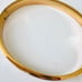 Gold Plated bangle Bracelet Mother Of Pearl Crystals stainless steel jewelry NEW