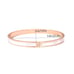 Gold Plated bangle Bracelet Mother Of Pearl Crystals stainless steel jewelry NEW