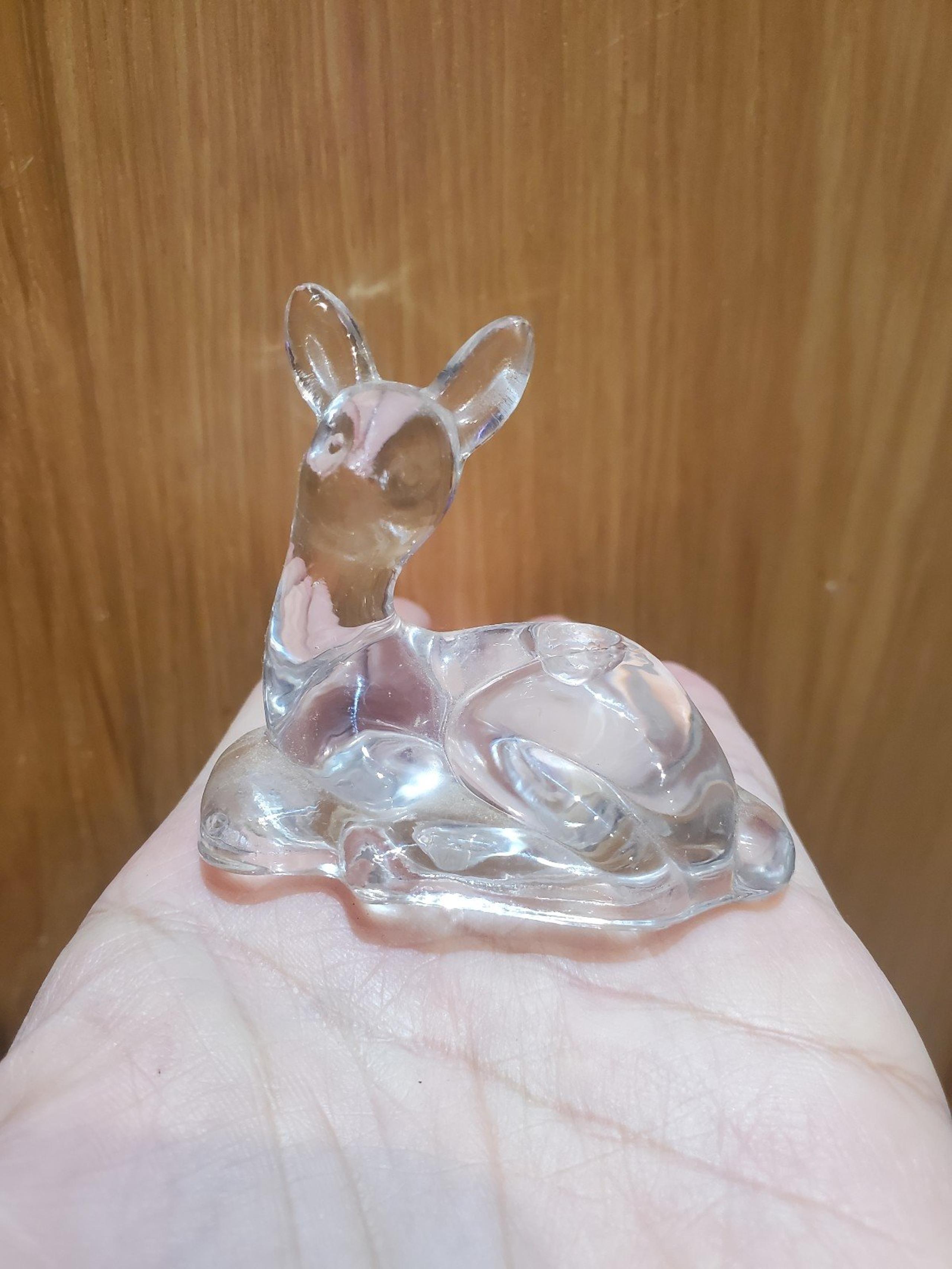 Miniature beidermann doe deer candle holder Christmas