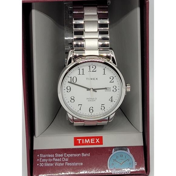 Timex Men's Easy Reader Stainless Steel Watch#42