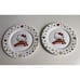 Set Of 2 Hello Kitty Harvest Fall SALAD DESSERT PLATE Autumn Leaves Ceramic NEW