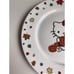Set Of 2 Hello Kitty Harvest Fall SALAD DESSERT PLATE Autumn Leaves Ceramic NEW