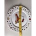 Set Of 2 Hello Kitty Harvest Fall SALAD DESSERT PLATE Autumn Leaves Ceramic NEW
