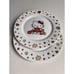 Set Of 2 Hello Kitty Harvest Fall SALAD DESSERT PLATE Autumn Leaves Ceramic NEW