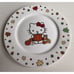 Set Of 2 Hello Kitty Harvest Fall SALAD DESSERT PLATE Autumn Leaves Ceramic NEW