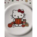 Set Of 2 Hello Kitty Harvest Fall SALAD DESSERT PLATE Autumn Leaves Ceramic NEW