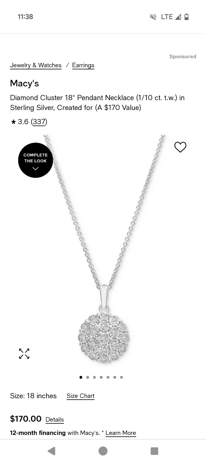 Necklace from Macy's