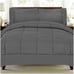 Sweet Home Collection 7 Piece Bed-In-A-Bag Solid Color Comforter & Sheet Set