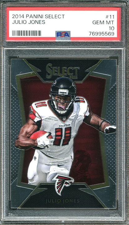 2014 PANINI SELECT #11 JULIO JONES FALCONS POP 4 PSA 10 Atlanta Falcons NFL