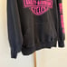 VINTAGE Harley Davidson Women's Black and Pink Sweatshirt Size S Long Sleeve Y2K