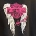 VINTAGE Harley Davidson Women's Black and Pink Sweatshirt Size S Long Sleeve Y2K