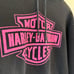 VINTAGE Harley Davidson Women's Black and Pink Sweatshirt Size S Long Sleeve Y2K