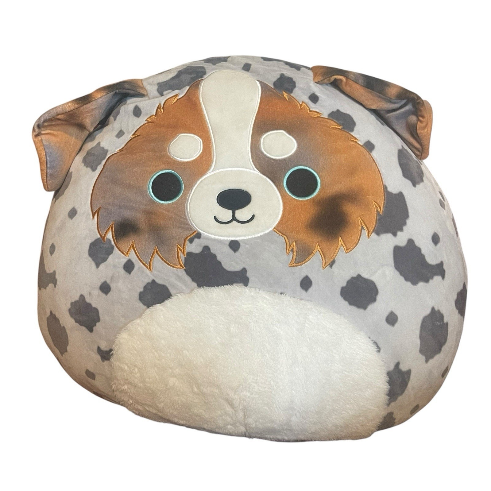 Large Squishmallows 20 Raylor Australian Shepherd Plush Dog Blue Eyes