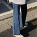 Vintage Wash Flare Denim Pants mpstudios