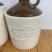 Vintage MCM 1950's CeramicJug Canister Set Brown Made in USA