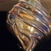 Piscitelli gold shell clip on earrings
