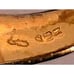 VTG 925 Sterling Silver Mulit-Gemstone Gold-Tone Dome Ring Stamped Thailand Sz 9