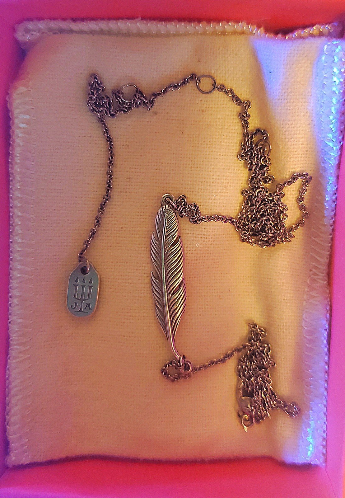James Avery Retired Feather Necklace