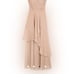 ASOS Formal Feminine Maxi Bandeau Soft Blush Dress With Layered Skirt Size 8