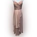 ASOS Formal Feminine Maxi Bandeau Soft Blush Dress With Layered Skirt Size 8