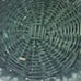 Vintage 11.5 Dark Green Wicker Basket with Handle for Storage & Decoration