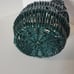 Vintage 11.5 Dark Green Wicker Basket with Handle for Storage & Decoration