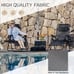 Set of 2 Portable Zero Gravity Chairs with Cup Holder Trays and Adjustable Pillo
