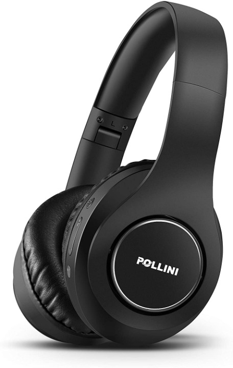 Bluetooth Headphones Wireless, pollini 40H Playtime Foldable Over Ear Headphones