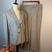 Alex Marie Business Suit 2 Piece Trouser Set Gray 2 Button Blazer Size 16