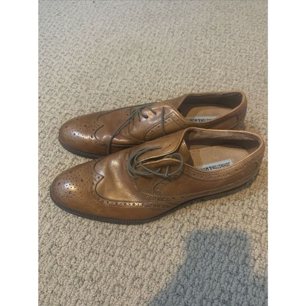 Johnston & Murphy Men's 11.5 Brown Wingtip Oxford Dress Shoes