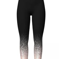 LuLaRoe Lux leggings black and rose gold