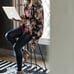 LuLaRoe Lux leggings black and rose gold