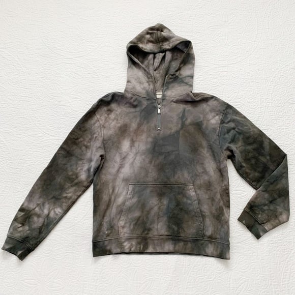 RARE Zadig & Voltaire Storm Cotton Tie-Dye Hooded Concert Sweatshirt