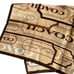 Coach Brown and Tan Silk Handkerchief