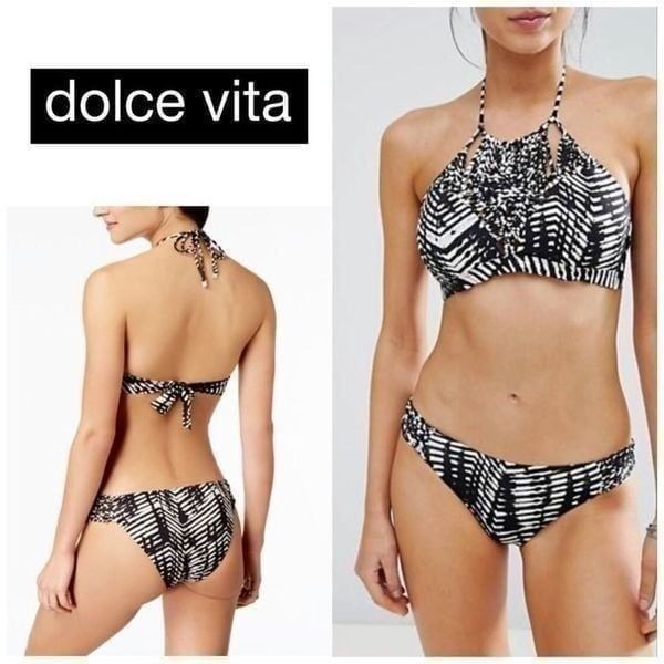 Dolce Vita Ikat print bikini. NWOT
