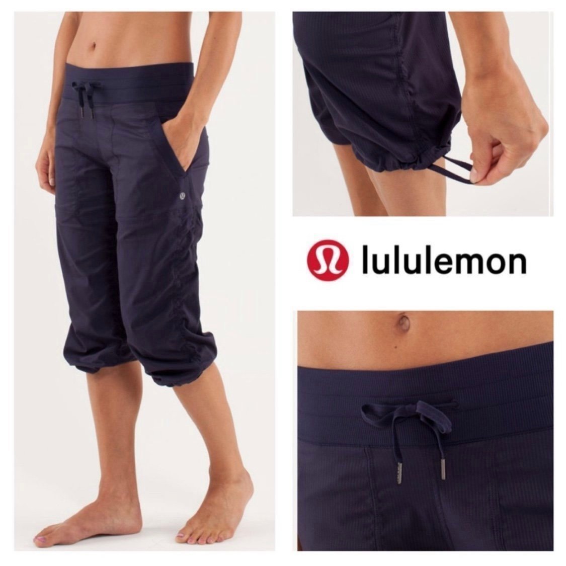 Rare Lululemon Studio Crop Deep Indigo