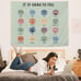 Classroom Tapestry - Mental Health Emotion Feelings Wheel Chart for School Wall