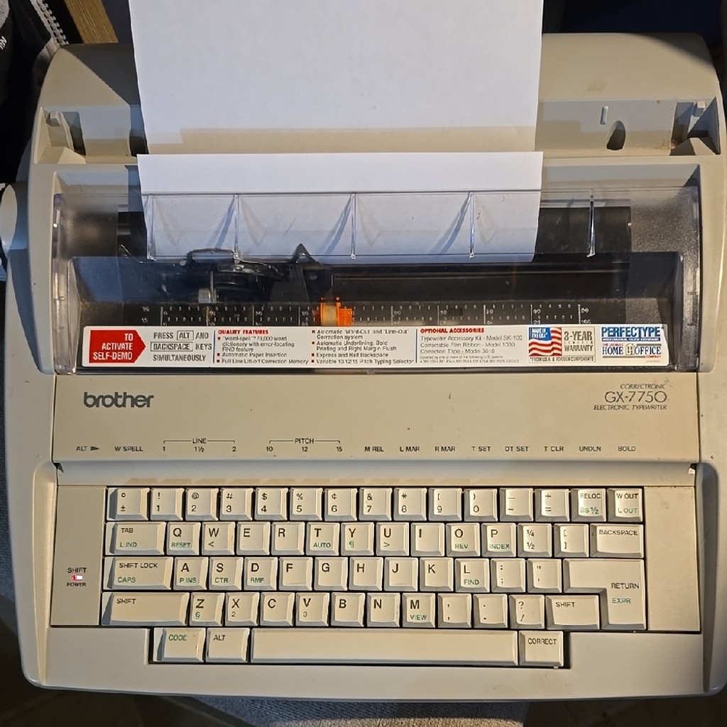 Brother GX-7750 typewriter good condition works good