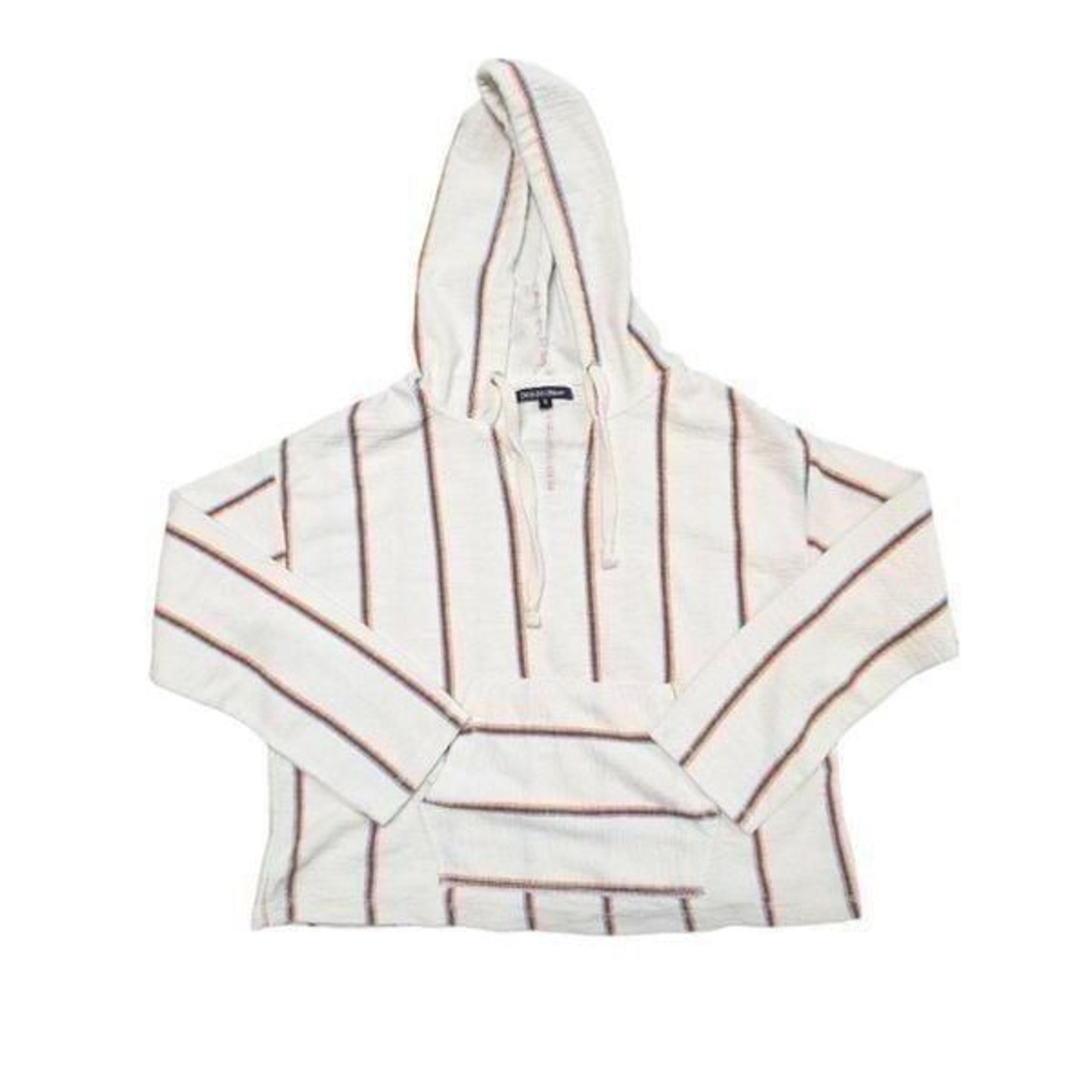 Ocean Drive V-neck Hoodie with Front Pocket and stings.