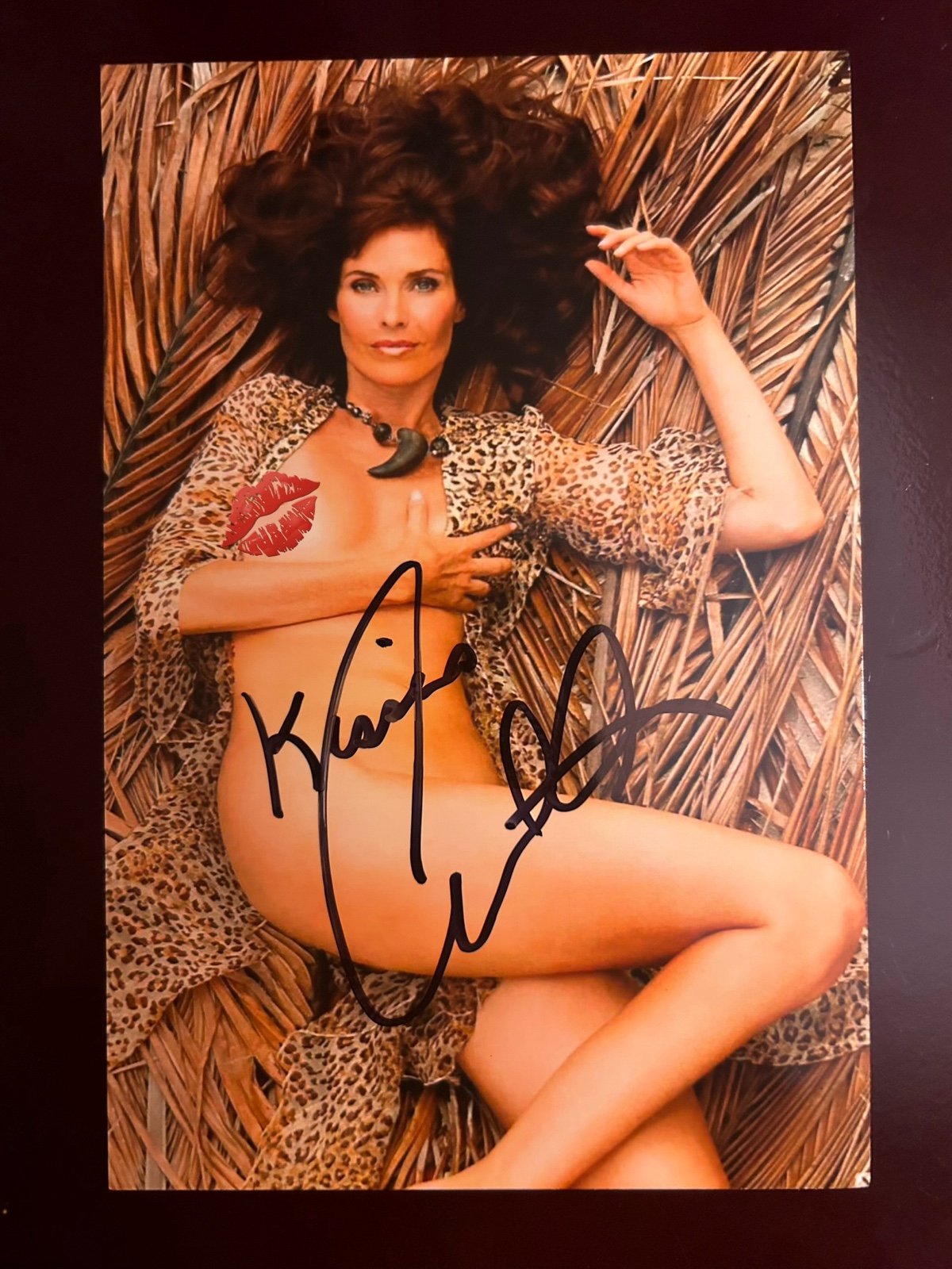 CAROL ALT PLAYBOY MAGAZINE AUTOGRAPHED PHOTO!!! - SUPERMODEL & ACTRESS!!!