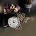 Pink Rhinestone Silver Butterfly Quartz Watch