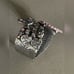 Pink Rhinestone Silver Butterfly Quartz Watch