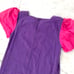 Vintage Maxi Dress Tree Tops Muumuu Pink Purple 3D Flower Short Sleeve Womens M